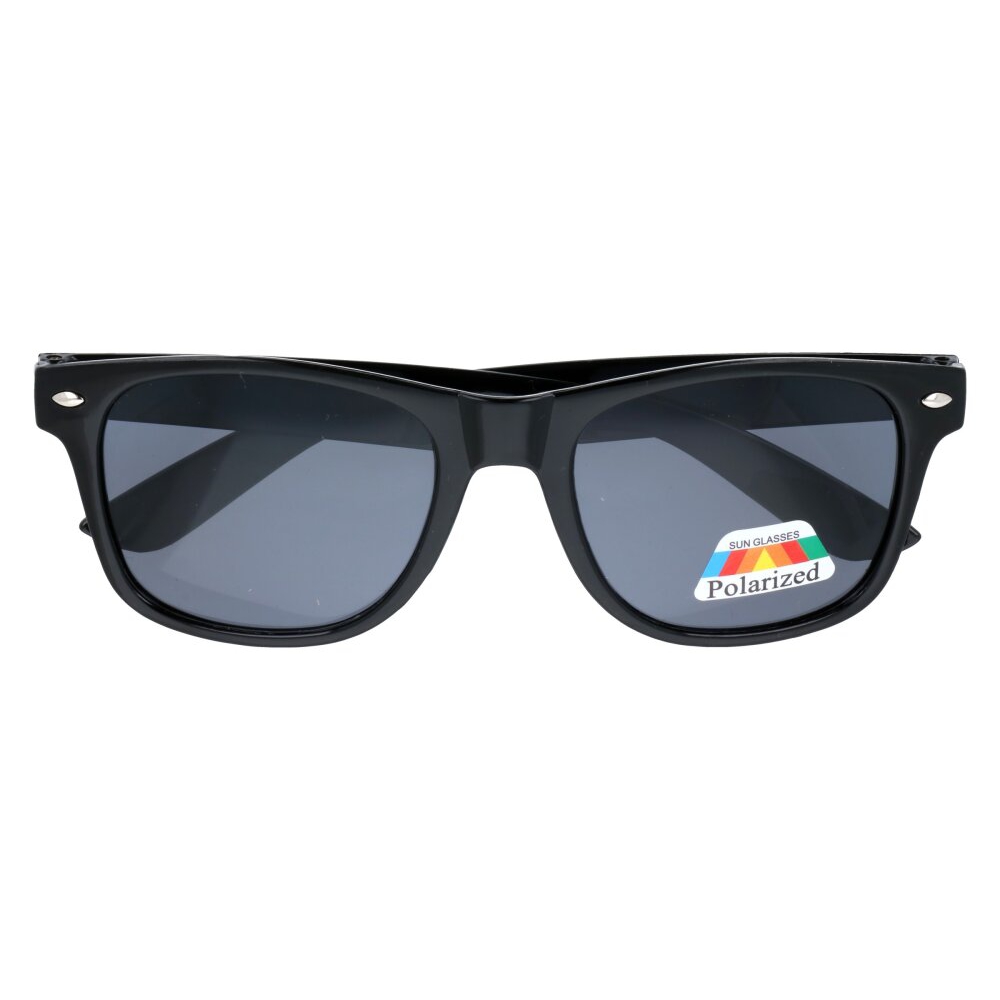 Fekete polarizált napszemüveg Wayfarer