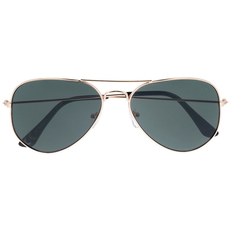 Arany-fekete pilótaszemüveg „Aviator”