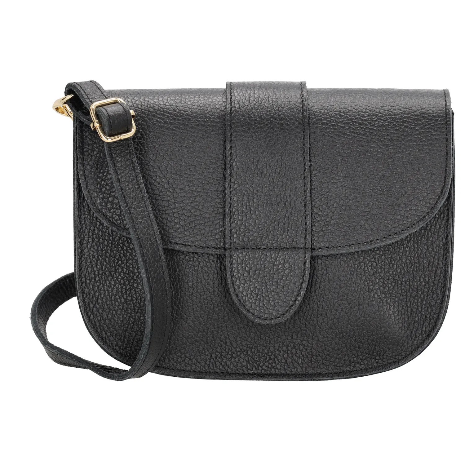 Fekete steppelt crossbody táska „Fame”