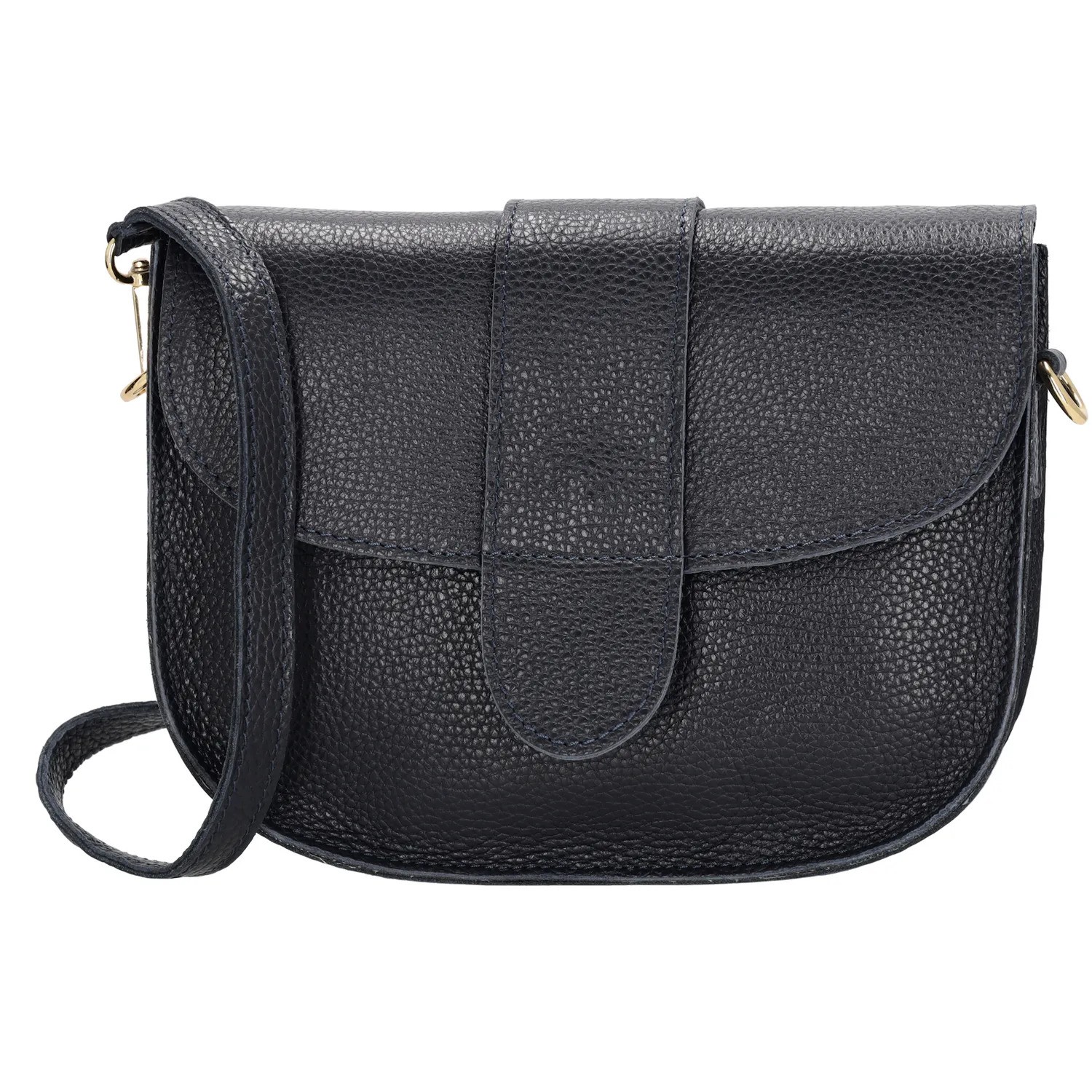Sötétkék steppelt crossbody táska „Fame”