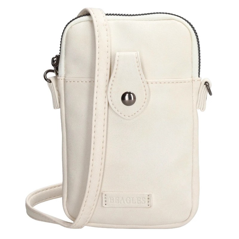 Fehér bőr mobiltáska „Handy bag”