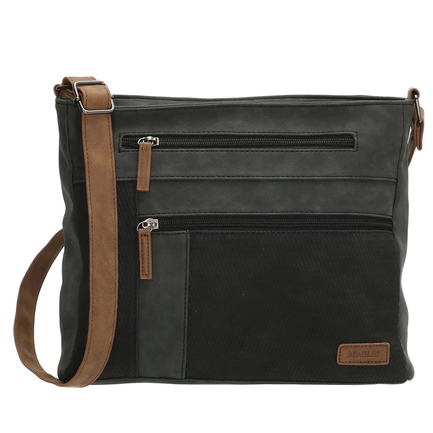 Fekete kétszínű crossbody válltáska „Melissa”