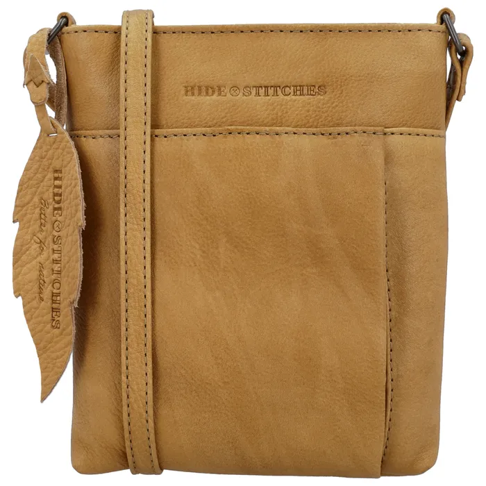 Bézs prémium valódi bőr crossbody táska „Toscana”