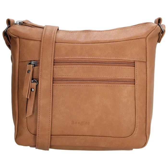 Világosbarna elegáns crossbody táska „Emerylis”