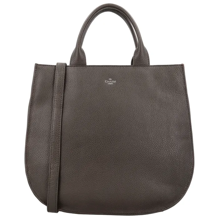 Sötétbarna luxus bőr shopper táska „Euphoria“