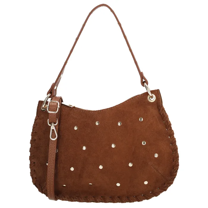 Barna luxus crossbody táska valódi bőrből „Brilliant”
